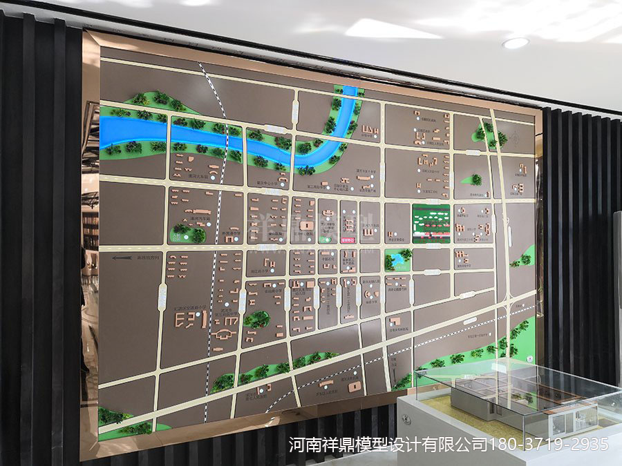 ABS材料立体区位壁挂模型